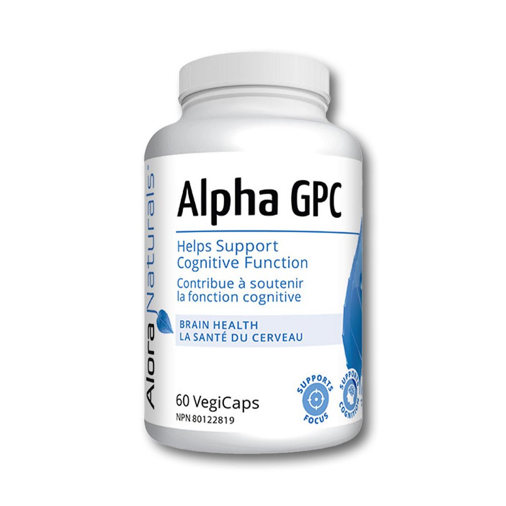 Alora Naturals - Alpha GPC 600mg 60 capsules - MySupplements.ca INC.
