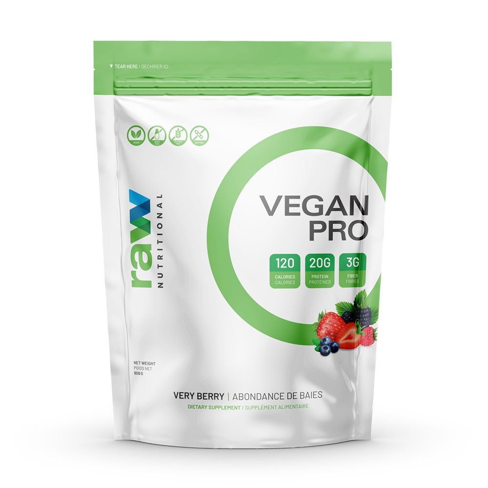 Raw Nutritional, Vegan Pro 2lbs, Very Berry Flavor, Best Vegan Supplement, Online Supplements, My Supplements
