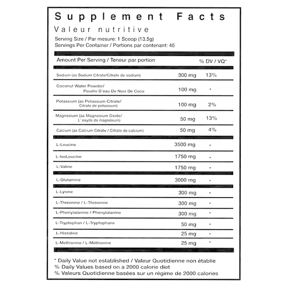 Supplement Facts, TC Nutrition, Hydraminos EAA, Essential Supplements, My Supplements