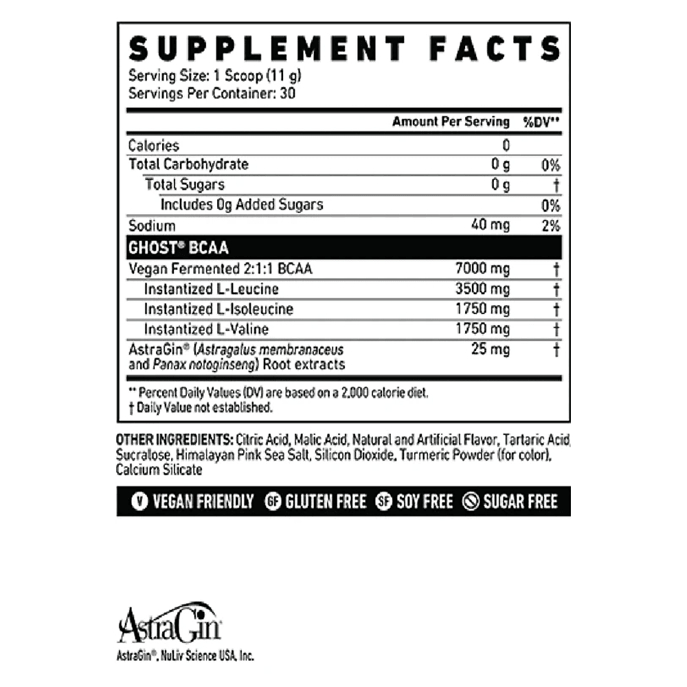 Ghost Lifestyle - BCAA - 30 Servings