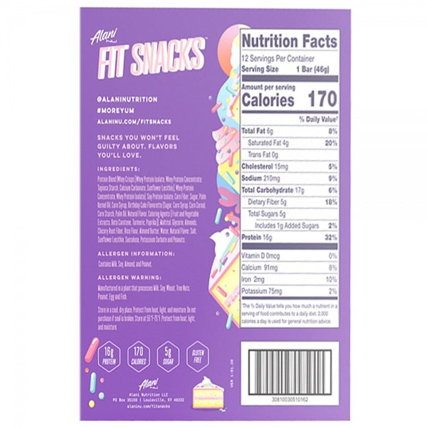 Alani Nu - Fit Snacks Protein Bars