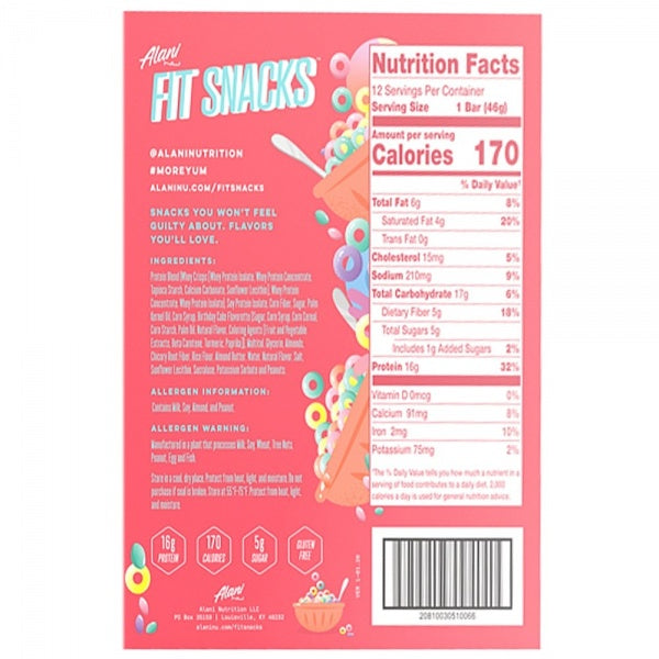 Alani Nu - Fit Snacks Protein Bars