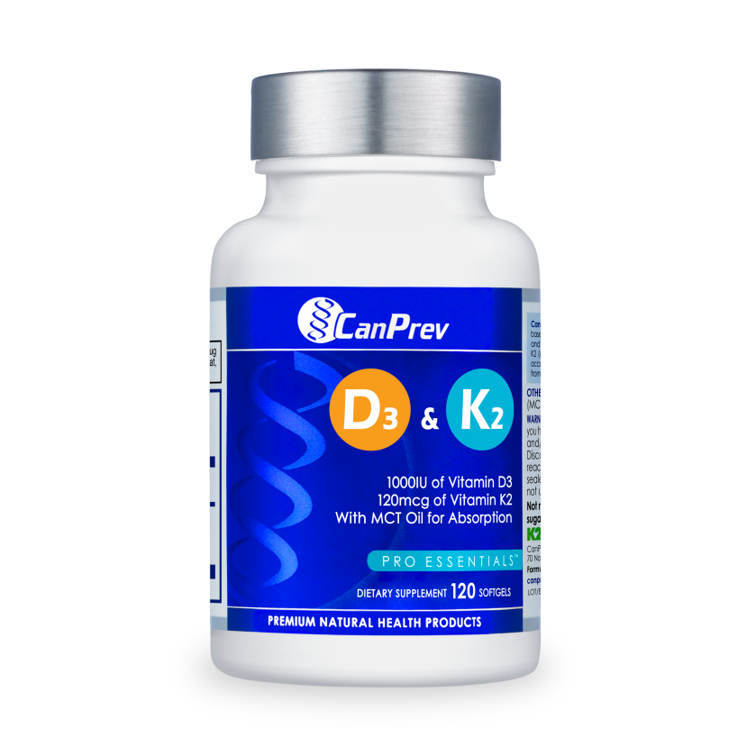CanPrev - D3 & K2 + MCT 120 Softgels