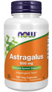 NOW - Astragalus 500mg 100 cap