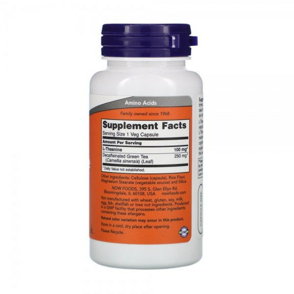 NOW - L-Theanine 200mg - 60 Vcaps