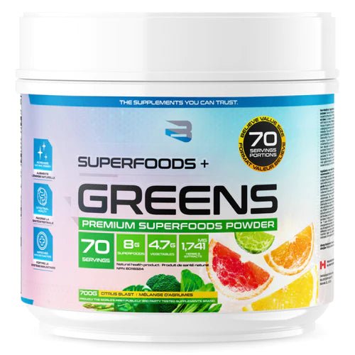 Believe Supplements - Superfoods + Greens - 70 Servings