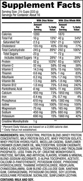 Dymatize - Super Mass Gainer 12Lbs