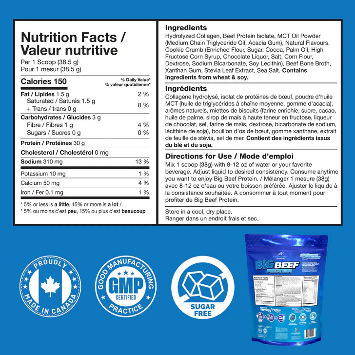 Confident Sports - Big Beef Protein 2lbs