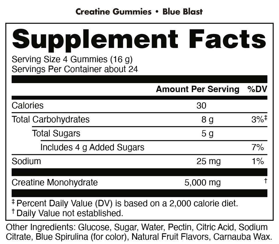 (Slightly Melted) Bucked Up - Creatine Gummy Bucks - 24 servings