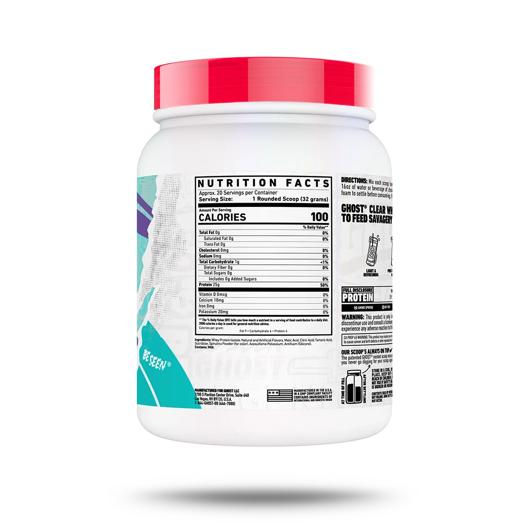 Ghost Lifestyle - Clear Protein Isolate - 710g