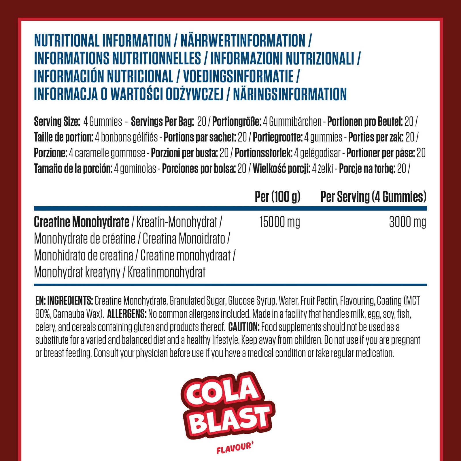 Applied Nutrition - Creatine Gummies - 400g