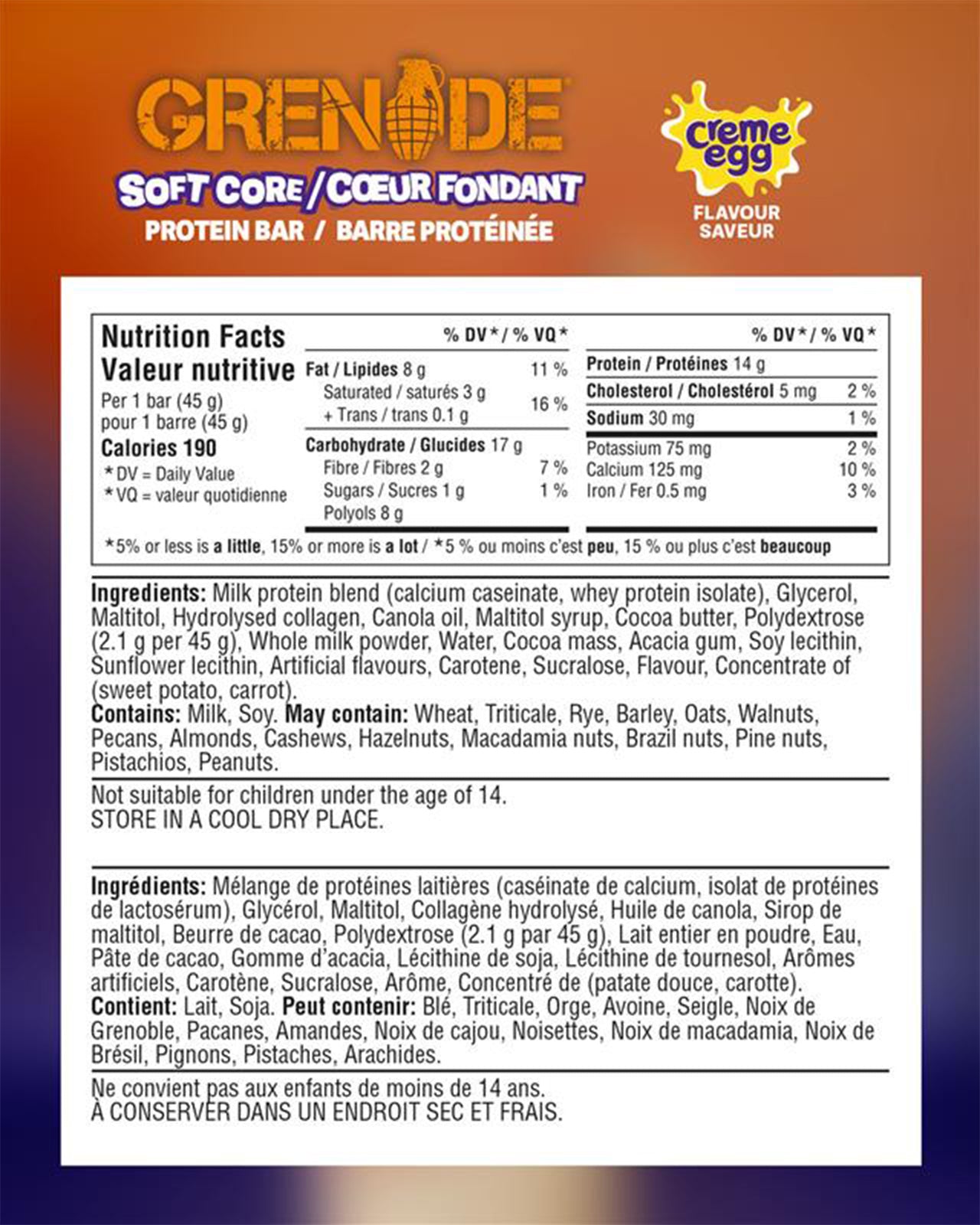 Grenade Soft Core Series Bar