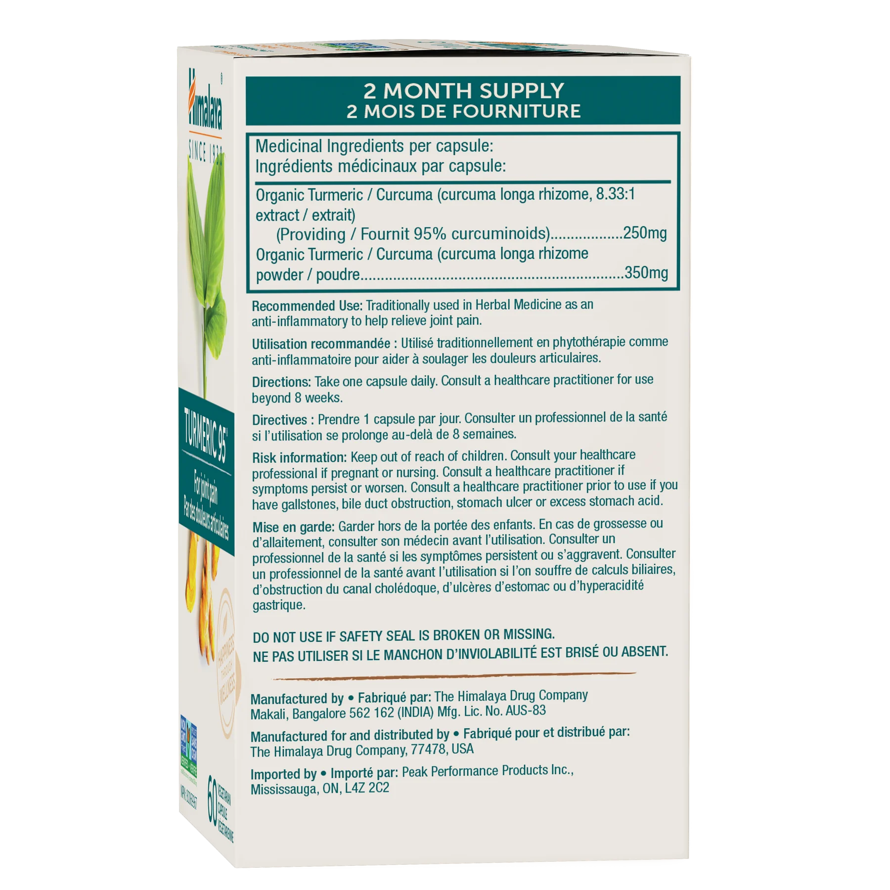 Himalaya - Turmeric 95 60c