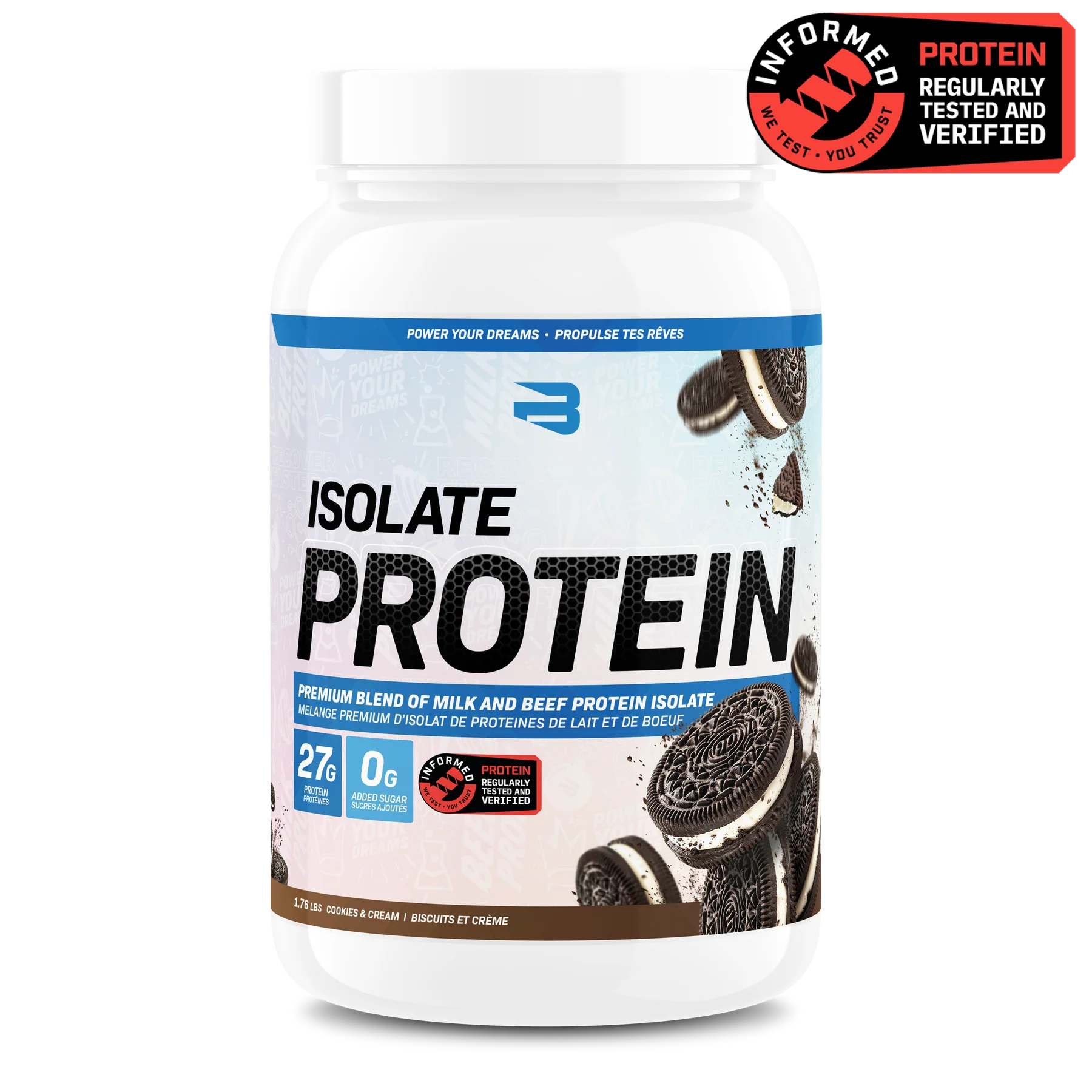 Believe Supplements Beef and Milk Isolate Protein