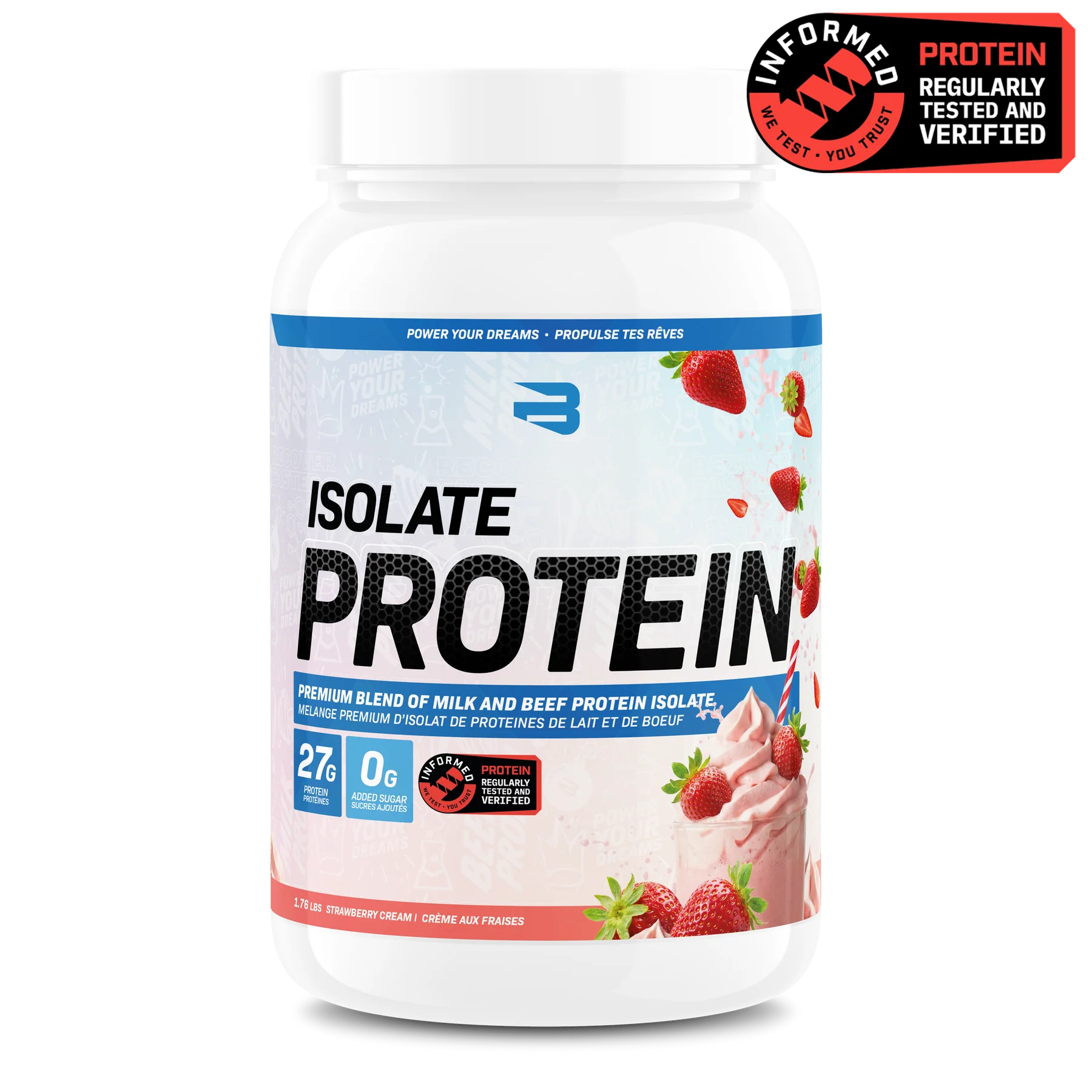 Believe Supplements Beef and Milk Isolate Protein