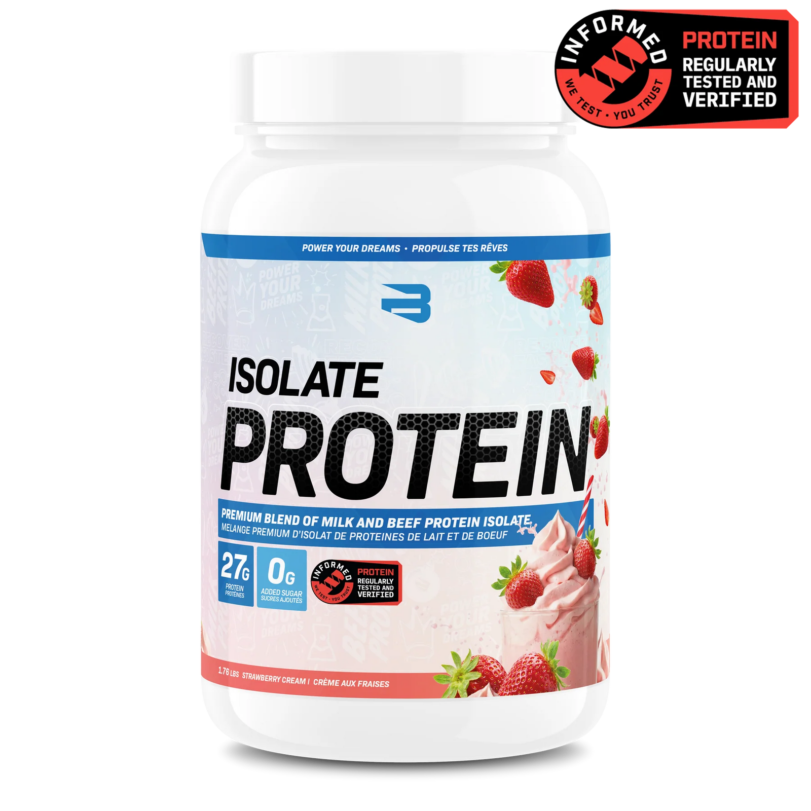 Believe Supplements Beef and Milk Isolate Protein