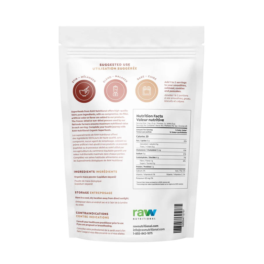 Raw Nutritional - Pure Organic Maca