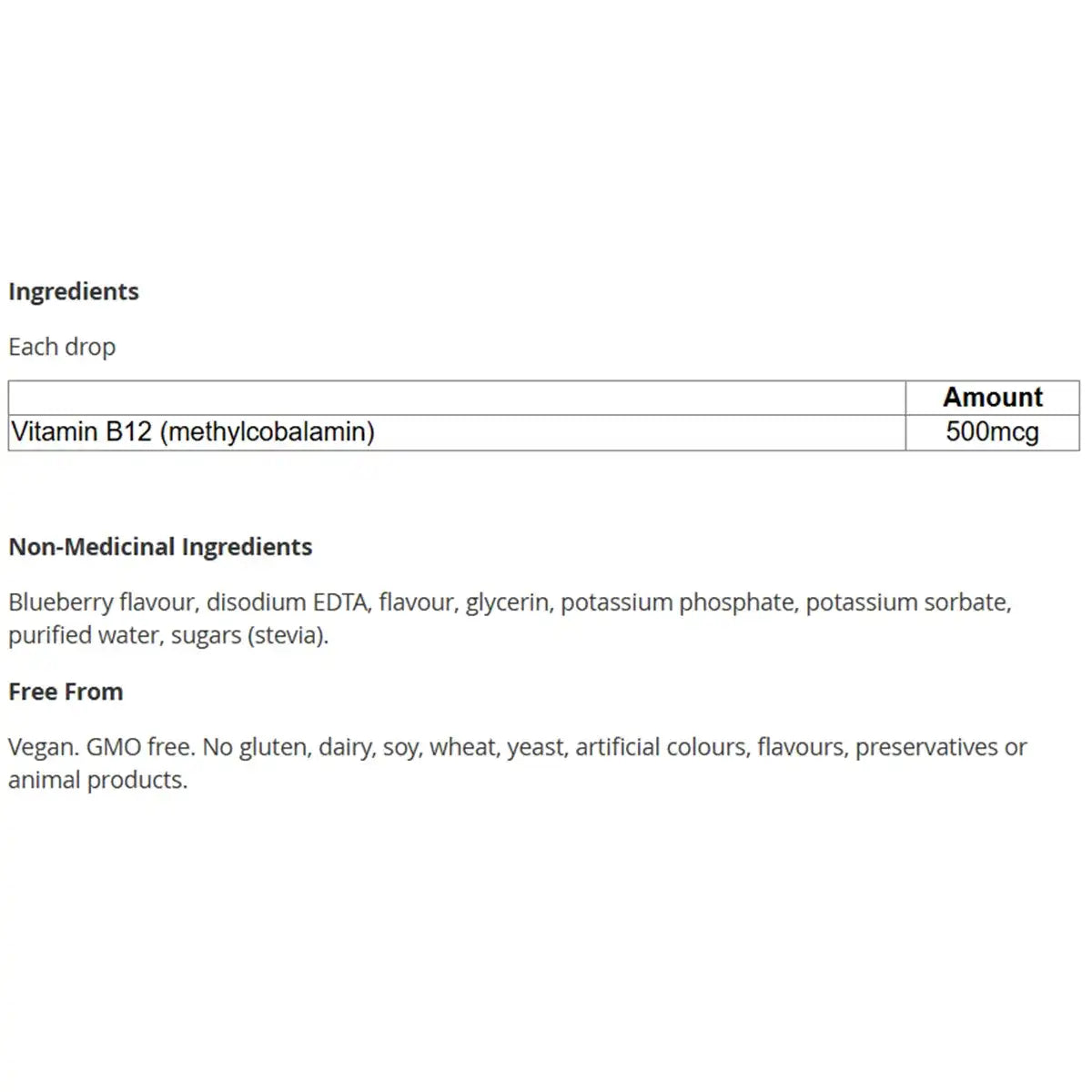 CanPrev - B12 Methyl Drops 500mcg 15ml