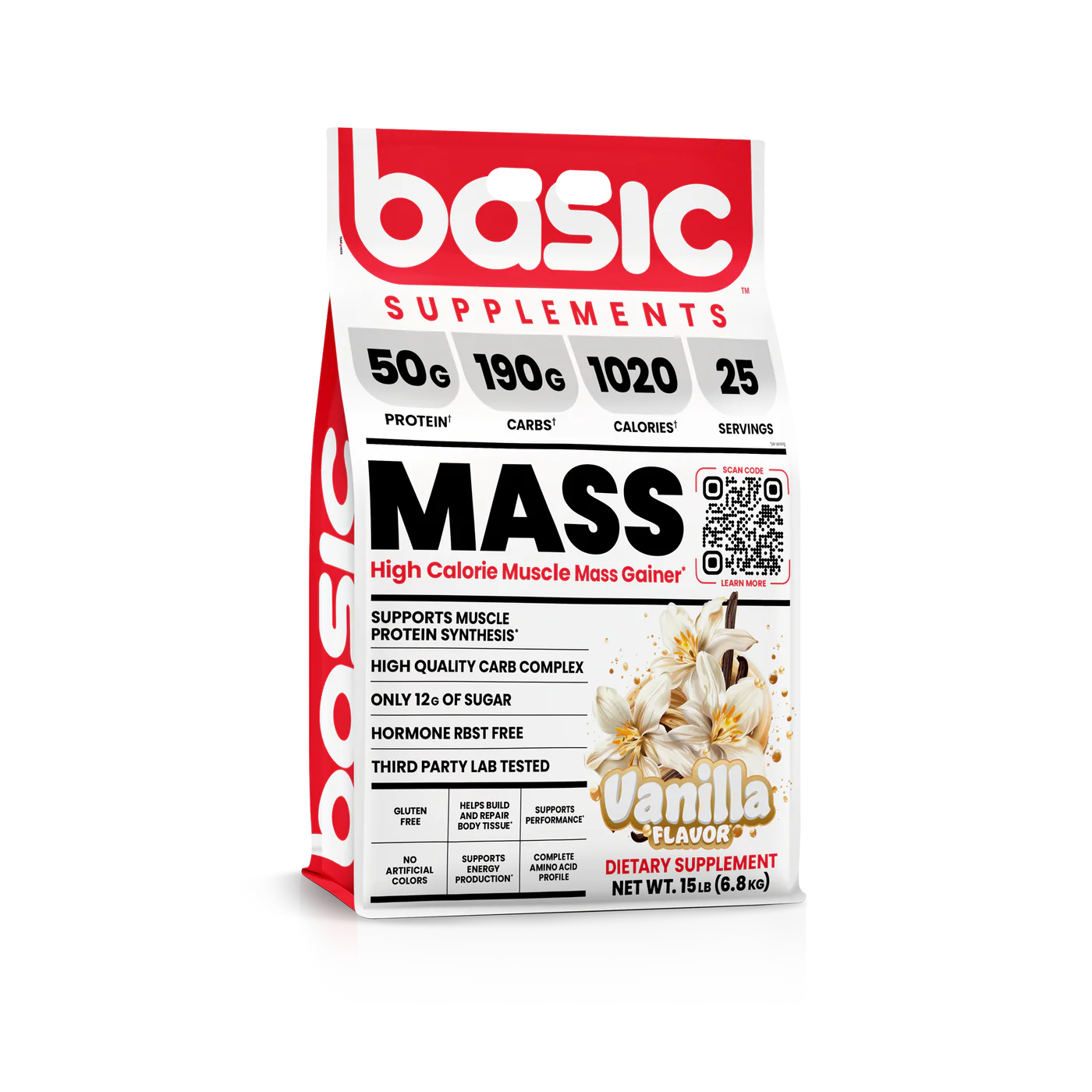 Basic Supplements - Mass Gainer - 15 Lbs