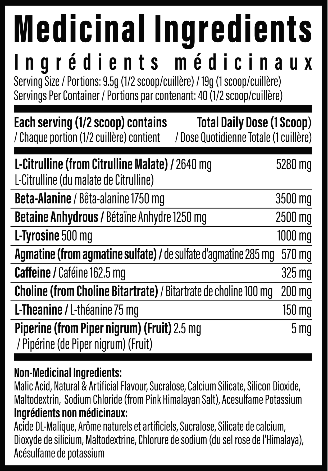 TC Nutrition - Batch 27 Pre Workout