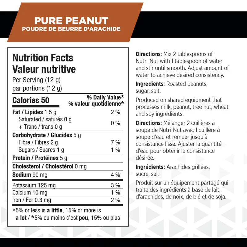 BioX - Nutri-Nut Powdered Peanut Butter - 456g