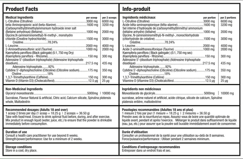 Bull Nutrition - 12 STRONG Pre Workout