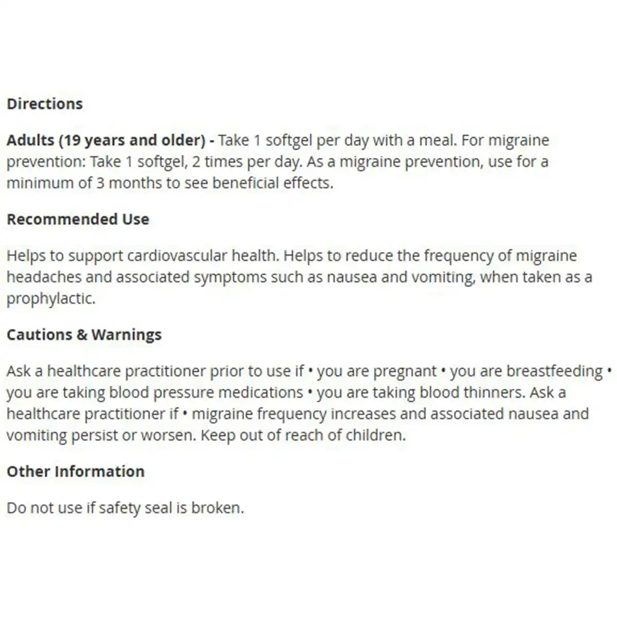 CanPrev - Ubiquinol 100 CoQ10 - 60 softgels
