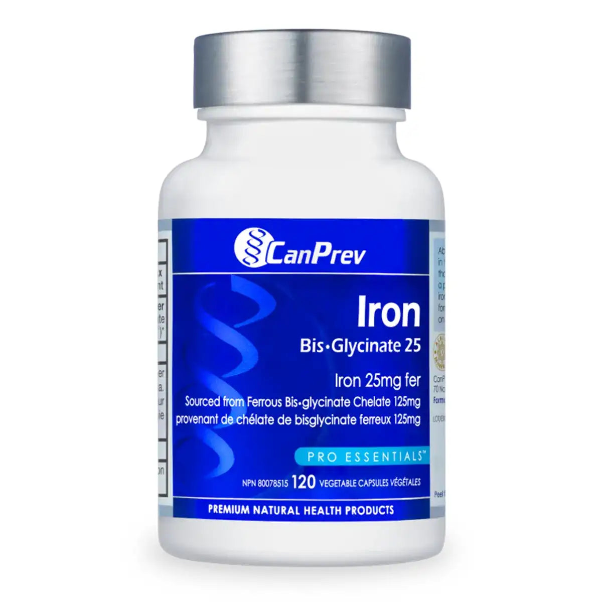 CanPrev - Iron Bis-Glycinate 25mg 120caps