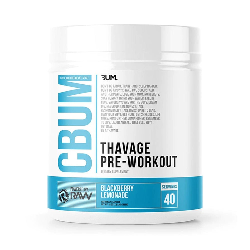 CBUM x RAW - Thavage Pre Workout - MySupplements.ca INC.