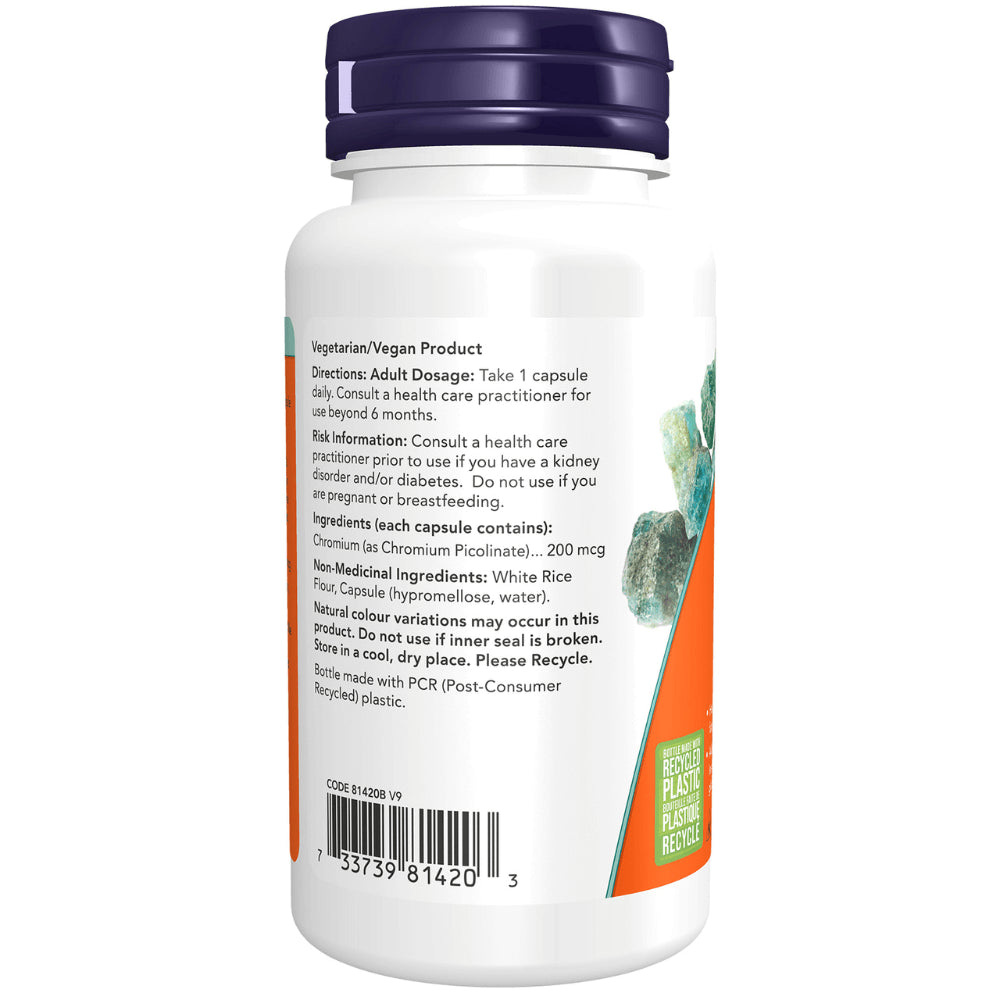 NOW - Chromium Picolinate 200mcg 100vcap