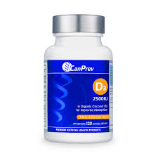 CanPrev - Vitamin D3 2500iu 120 Softgels