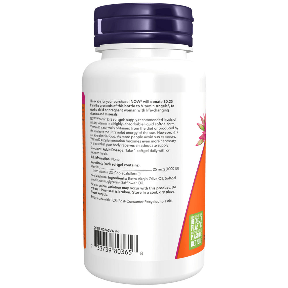 NOW - Vitamin D-3 1000iu 180ct