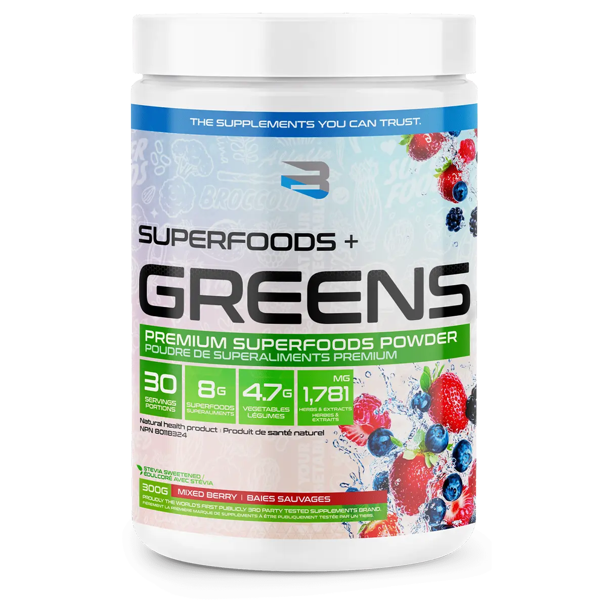 Believe Supplements - Superfood + Greens - 30 Servings