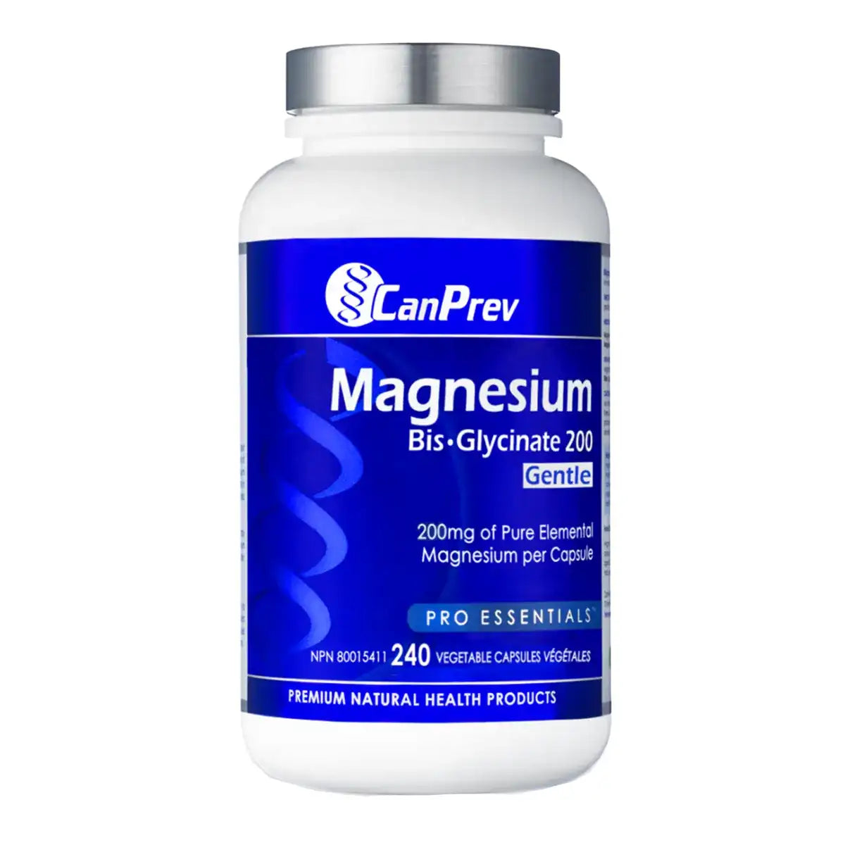 CanPrev - Magnesium Bis-Glycinate 200mg Gentle 240veg caps
