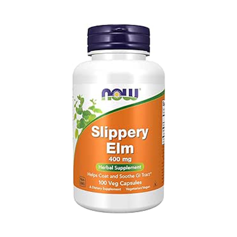 NOW - Slippery Elm 400mg 100 caps - MySupplements.ca INC.