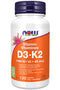 NOW - Vitamin D3 1000ui + K2 35 Mcg - 120 Capsules