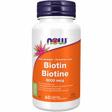 NOW - Biotin 5000mcg 60Vcaps