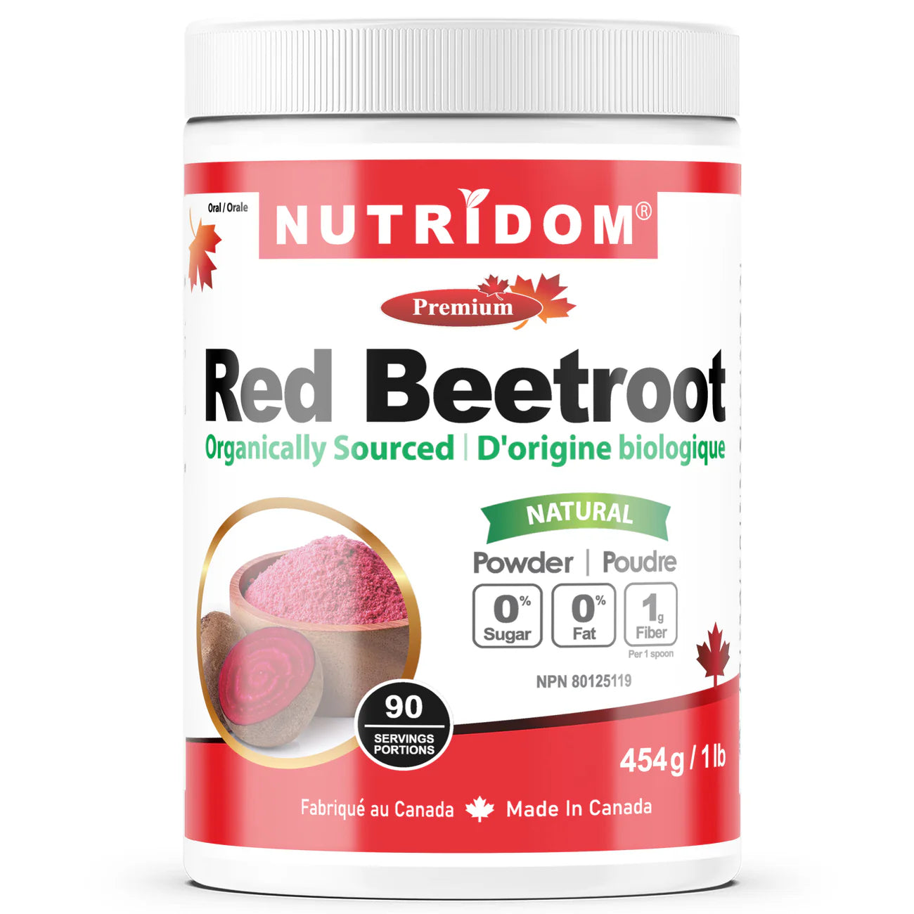 Nutridom - Red Beetroot Powder 90servs 454g