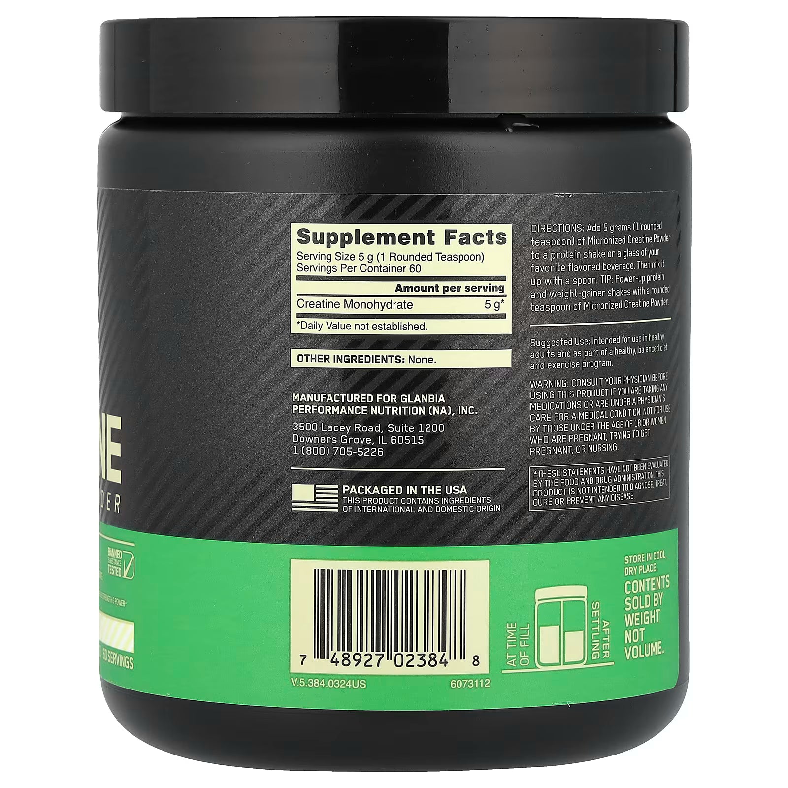 Optimum Nutrition - Micronized Creatine 300g