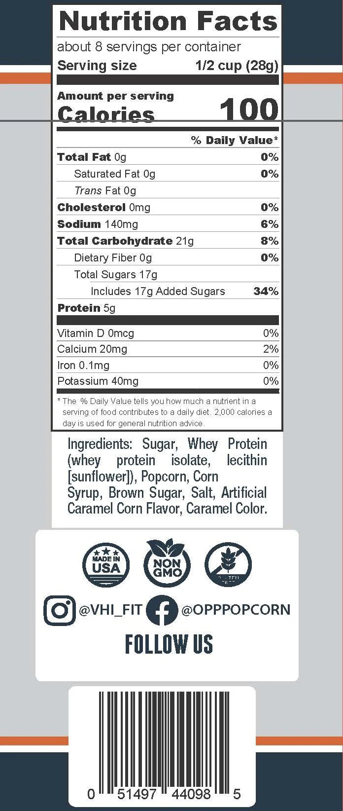 Omaha Protein Popcorn - Single Bag