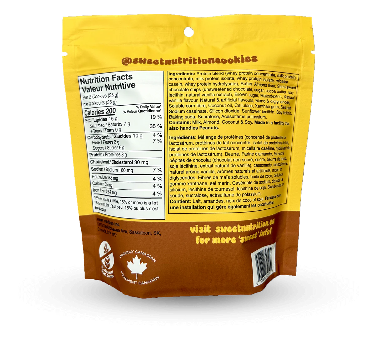 Sweet Nutrition - Protein Cookies