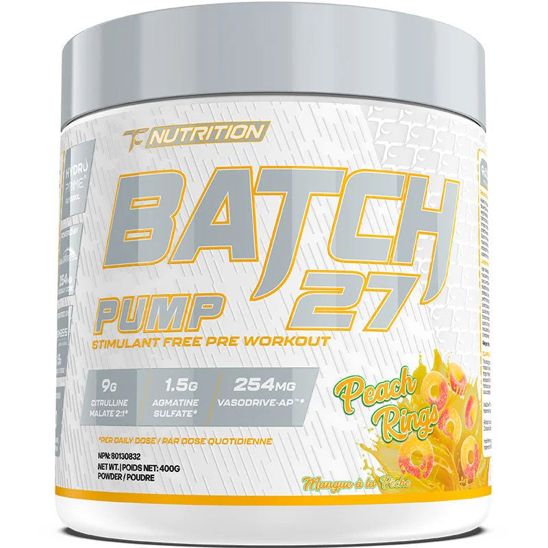 TC Nutrition - Batch 27 - Stim Free Pump