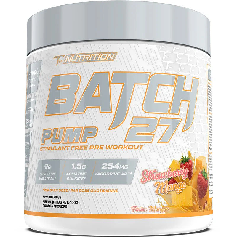 TC Nutrition - Batch 27 - Stim Free Pump