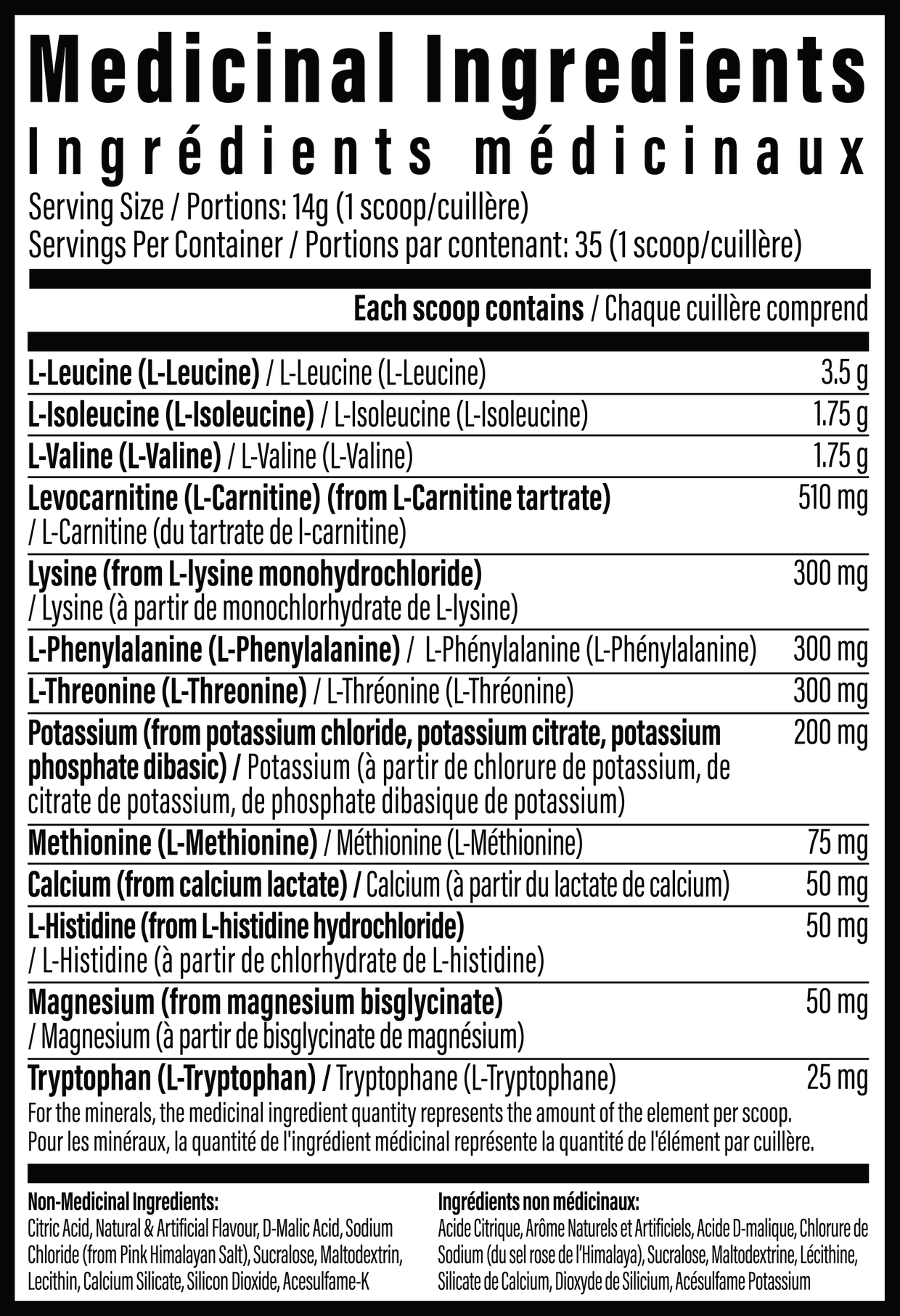 TC Nutrition - Aminolyte EAAs - 35 Servings