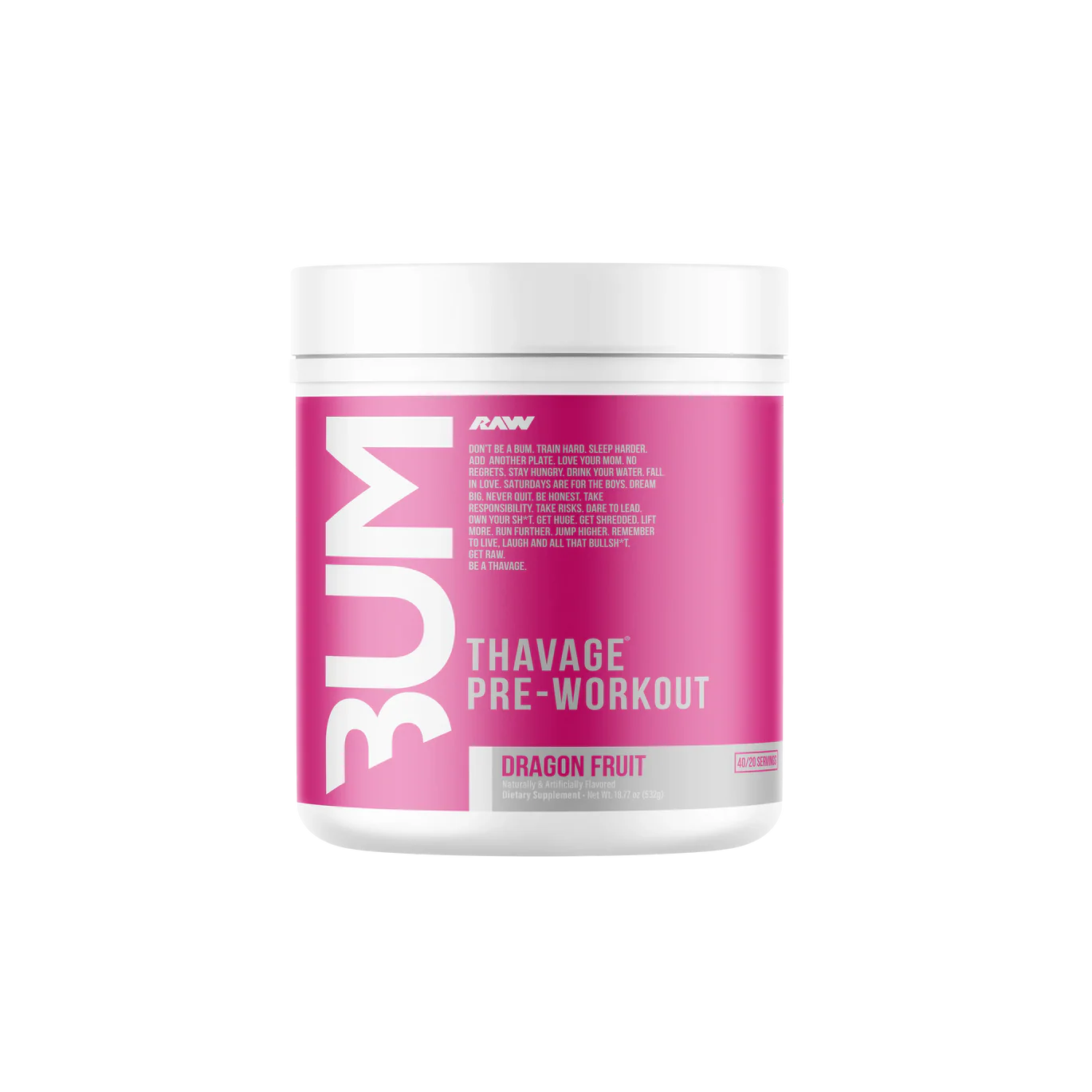 CBUM x RAW - Thavage Pre Workout