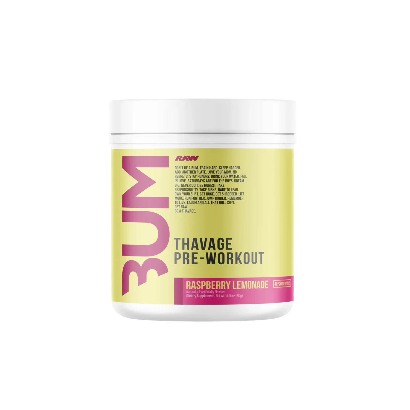 CBUM x RAW - Thavage Pre Workout