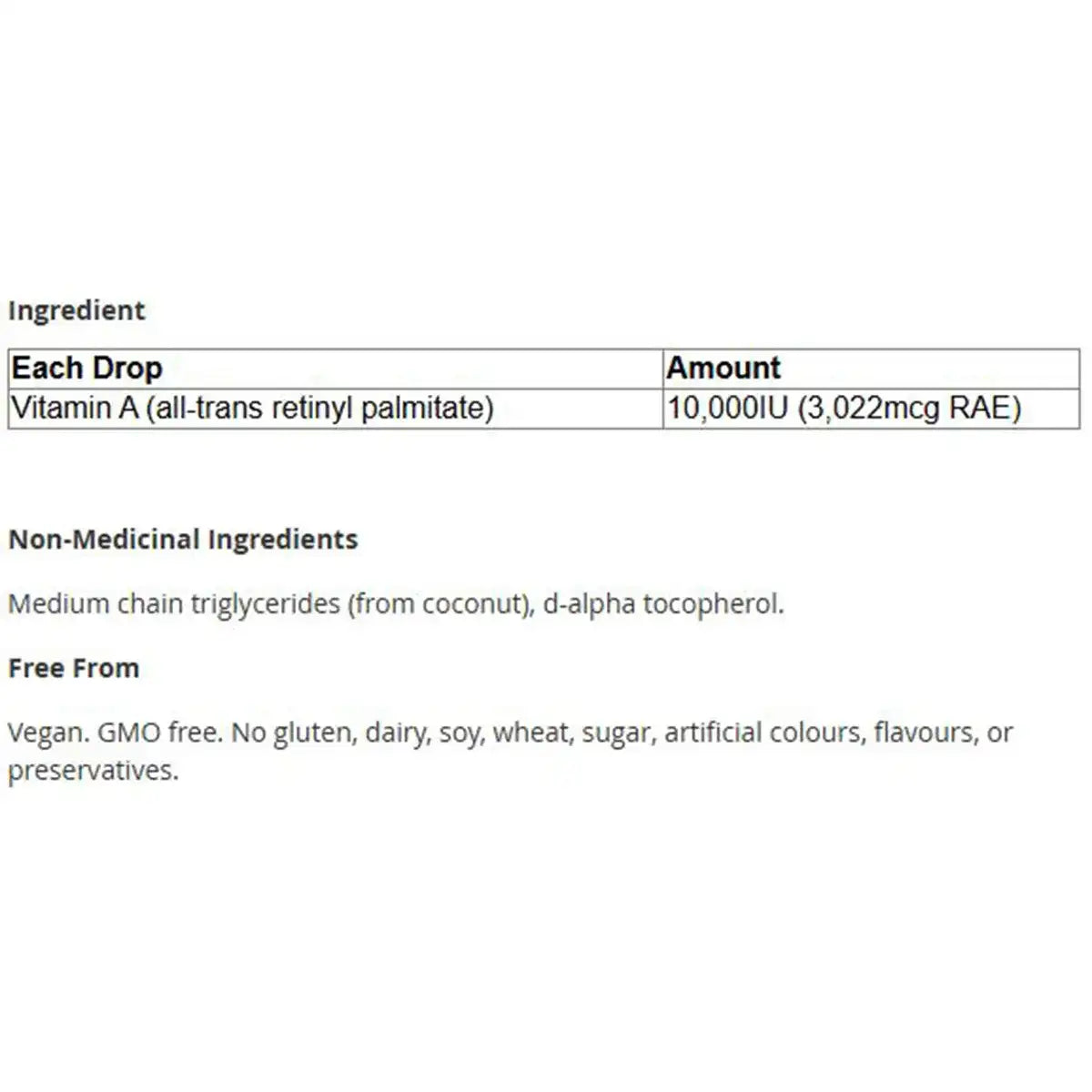 CanPrev - Vitamin A Drops 15ml  10,000ius