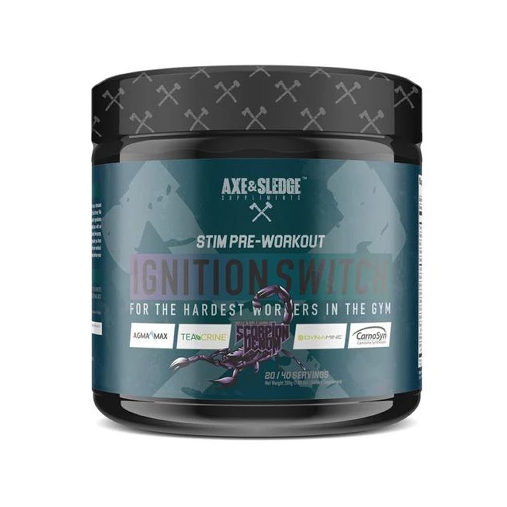 Axe & Sledge - Ignition Switch - Stim Pre Workout - Best Supplements 