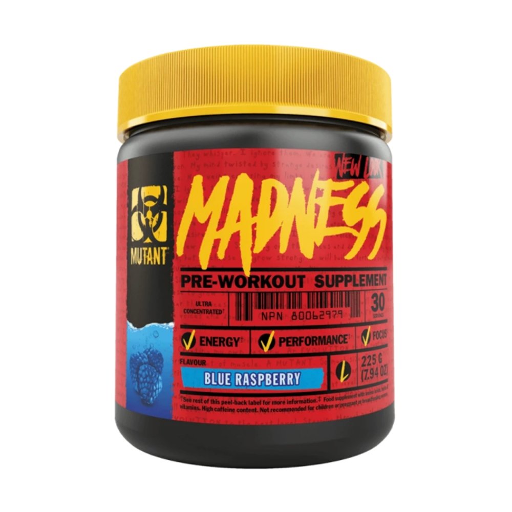 Mutant, Madness, Pre-Workout Supplements, Blue Raspberry Flavor, My Supplements