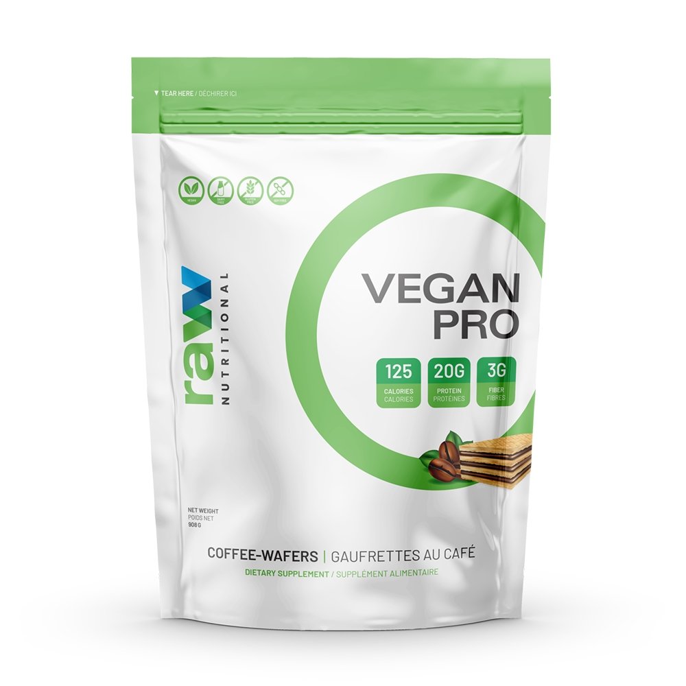 Raw Nutritional, Vegan Pro 2lbs, Coffee Wafers Flavor, Best Dietary Supplements,  My Supplements